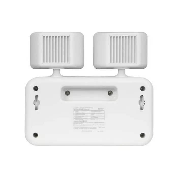 Exemplo de luminária de emergência 1200 Lúmens instalada em ambiente de escritório